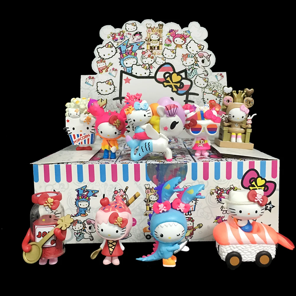 Оригинальная фигурка Tokidoki HelloKitty модель глухая коробка кукла декоративная