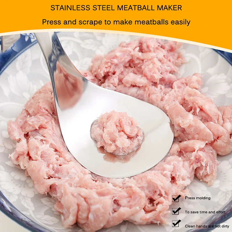Transhome Meatball Maker Spoon Stainless Steel Non-Stick Cooking Tools Kitchen Gadgets And Accessories | Дом и сад