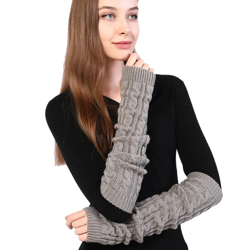 Горячая Распродажа теплые модные женские рукава грелка для рук варежки девочек