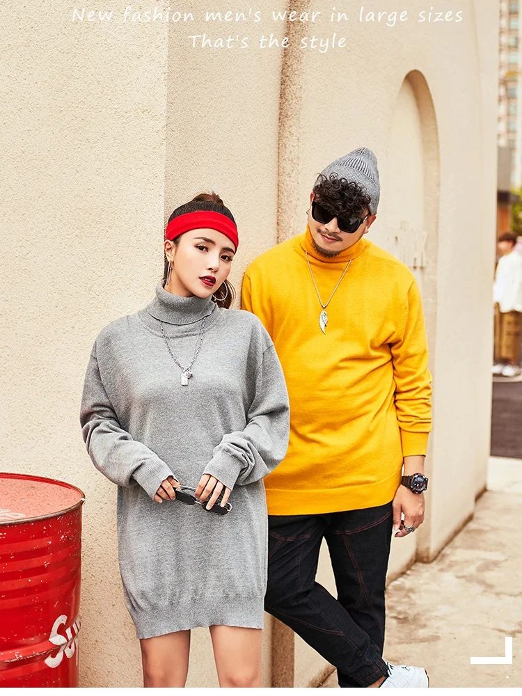 Одежда в стиле хип-хоп уличная одежда цельный мужской свитер платье с длинным