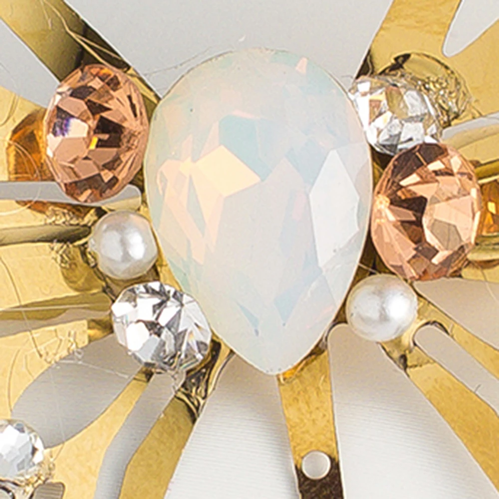 Заколки для волос с жемчужинами и кристаллами |