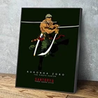 Настенный плакат ророноа Зоро для домашнего декора, аниме цельные модульные картины, современное модульное изображение для гостиной