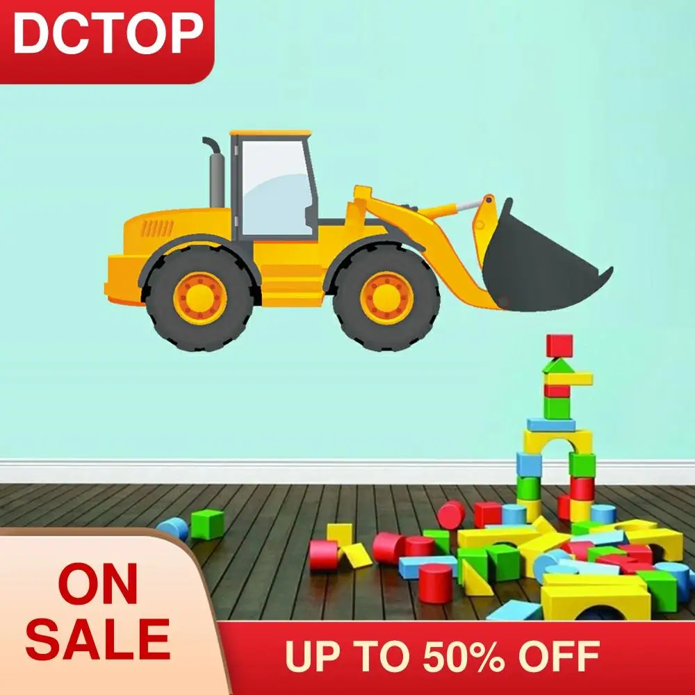 Водостойкие виниловые наклейки на стены для грузовиков тракторов детских комнат