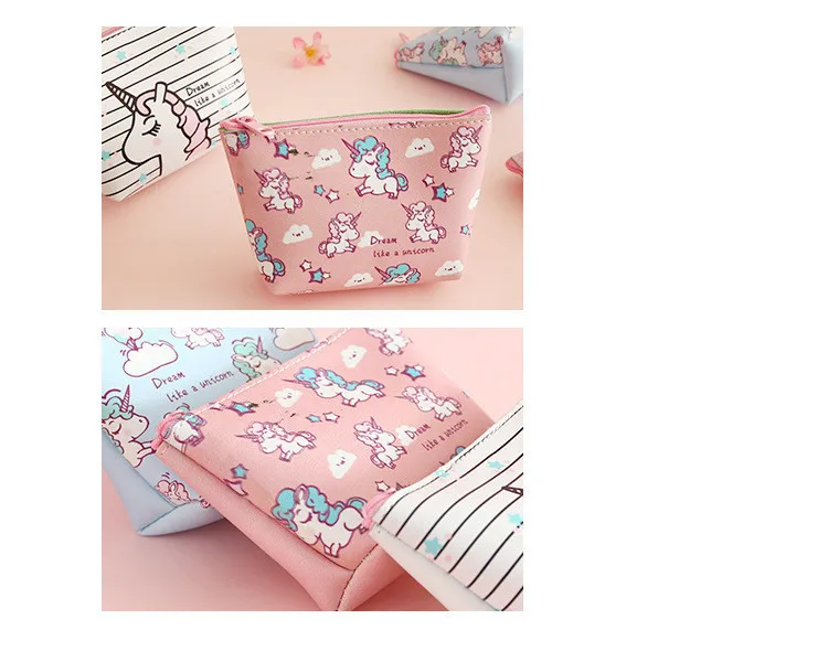 Сумки для женщин монета кошелек держатель Kawaii животное Единорог мини Изменить Кошельки для денег сумка милые дети молнии мешок подарок