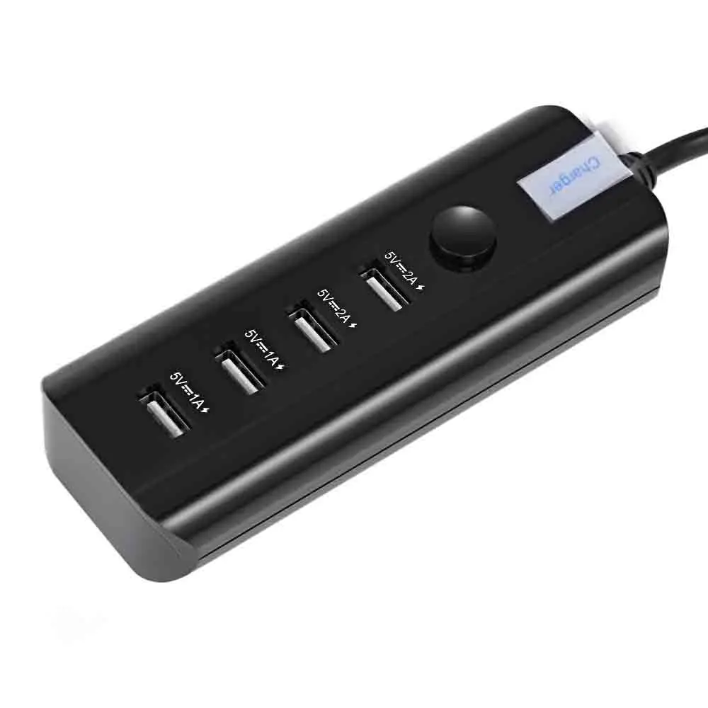 Розетка и переходник Европейского союза с 4 USB портами адаптер для зарядного