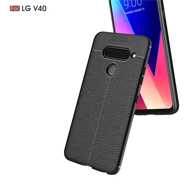 Luxury TPU Case for LG G7 G6 Plus V50 V40 ThinQ V30 V30S Leather Silicone Shockproof Cover LGV50 |
