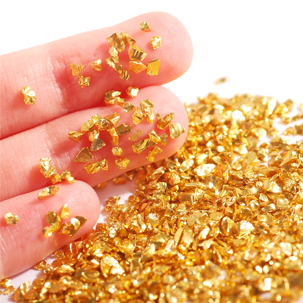 

50 г крафт блеск стекло нерегулярный металлик 2-4 мм Мини чипсы спрей крупные блески для ногтей искусства рукоделия DIY