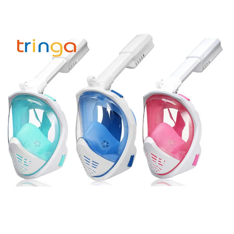 Маска для подводного плавания на все лицо незапотевающая дайвинга начинающих |