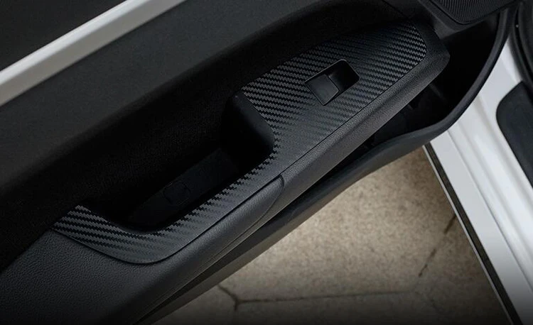 Стайлинг автомобиля наклейка на окна из черного углерода кнопка переключения