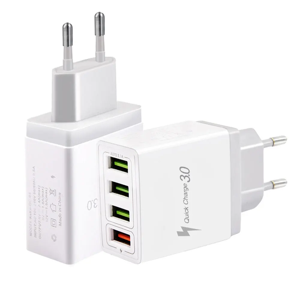 Быстрое зарядное устройство 3 0 USB для Samsung A50 A30 iPhone 7 8 Huawei P20 планшет QC быстрое