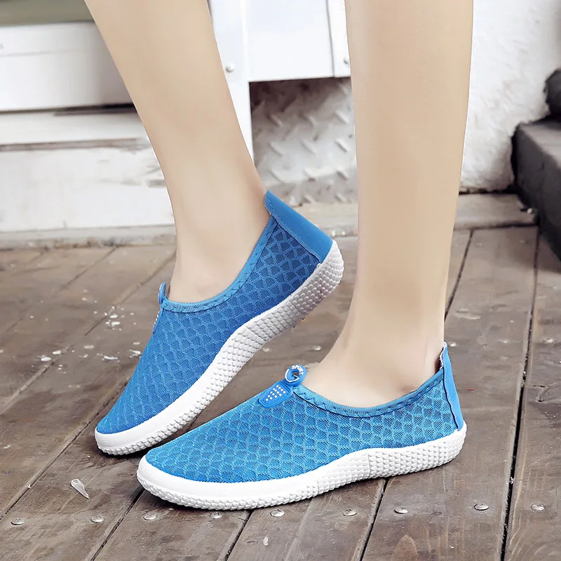 Женская обувь унисекс на плоской подошве Повседневная дышащая из сетчатого