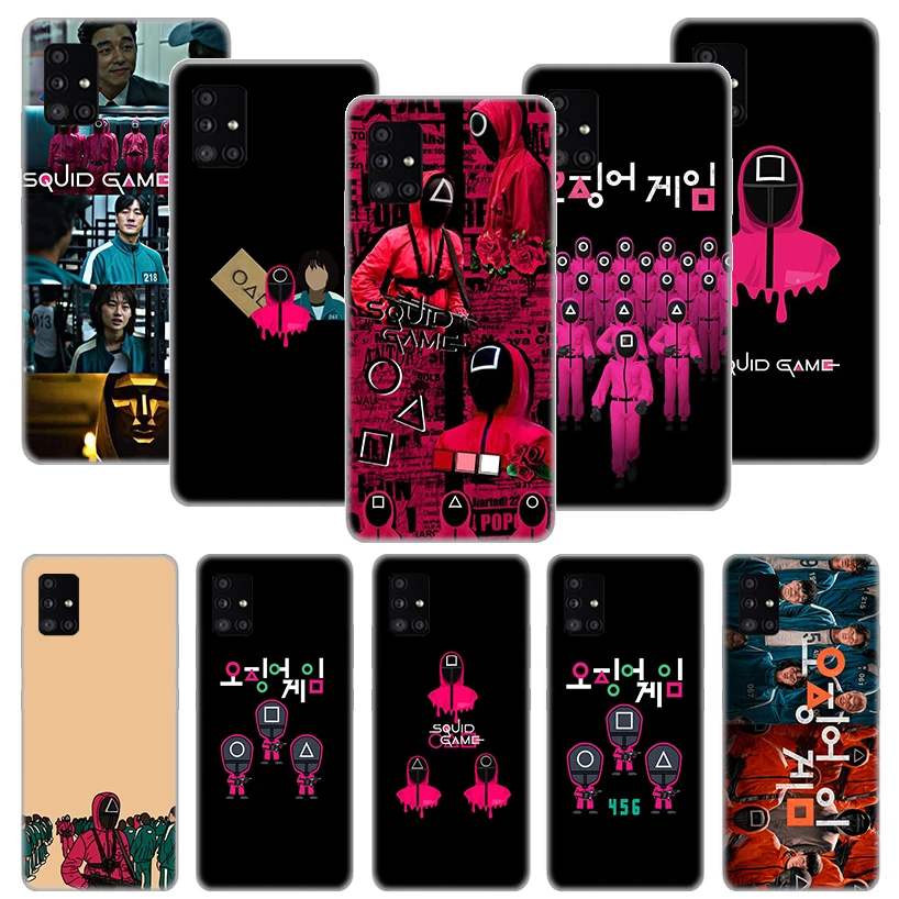 

Squid Game TV 456 Phone Case Funda For Samsung Galaxy A51 A71 A02S A50 A70 A30 A40 A20 A10S A20E A01 A91 A81 Cover Coque Capa
