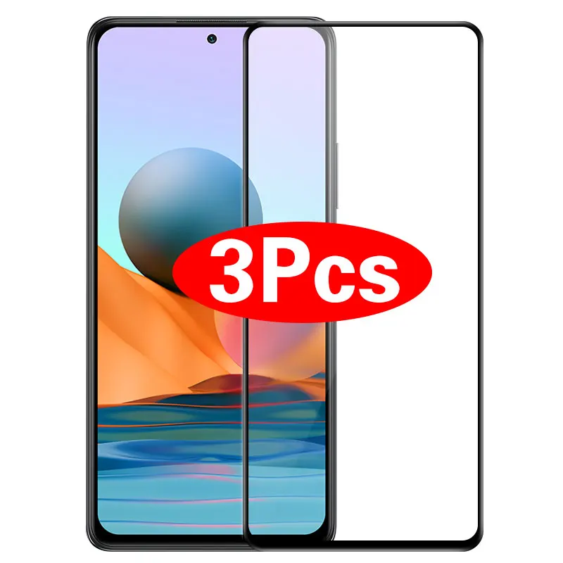 Защитное стекло для Xiaomi Redmi Note 10 8 7 9 Pro Max 9s 8t 6 экрана K30 K20 10X 3 шт.|Защитные стёкла и
