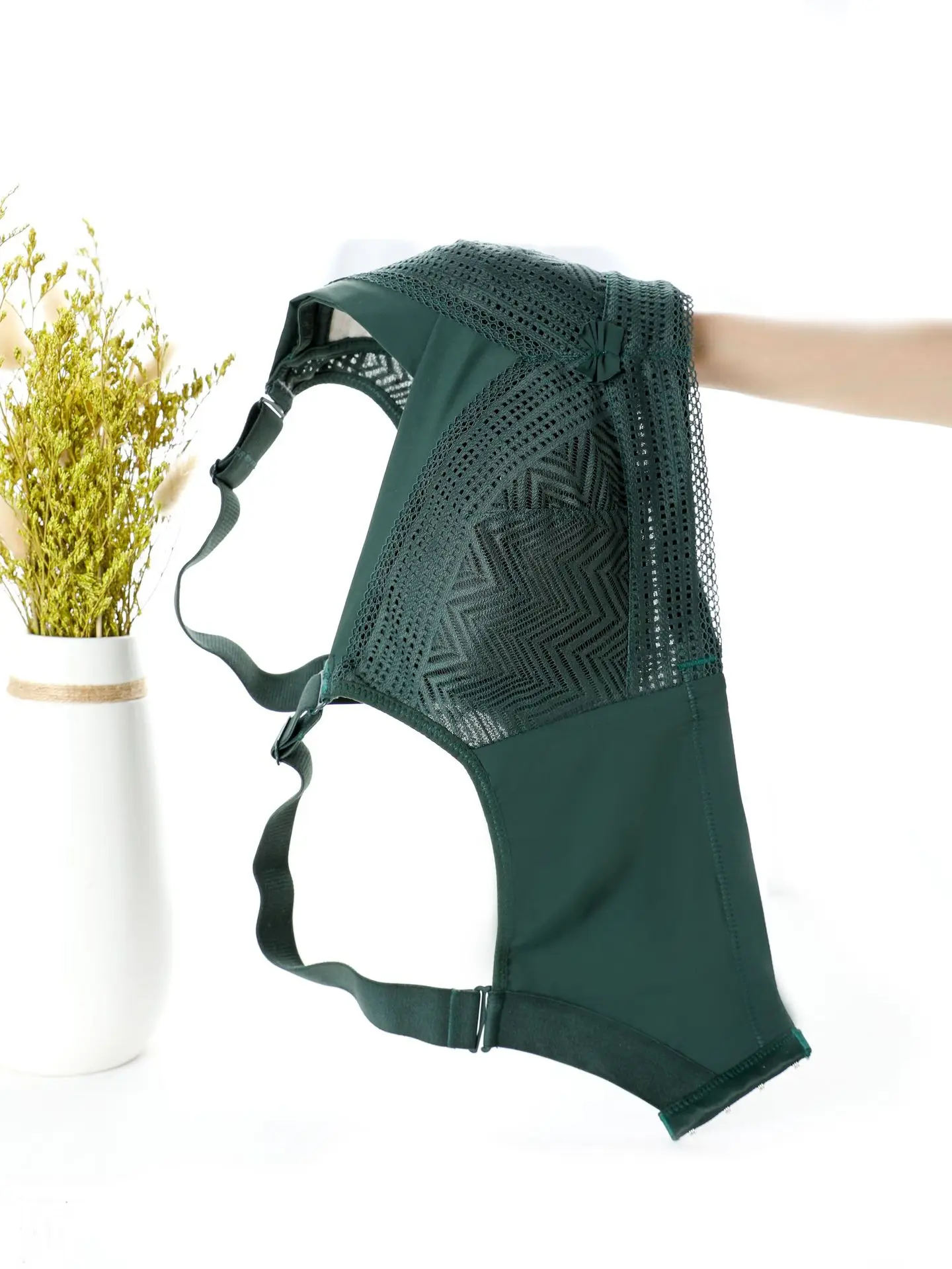 Large Size Underwear Bra Thin Full Cup plus Fat plus Fat mm No Steel Ring Anti-Sagging Breast Holding Large Bust  bra