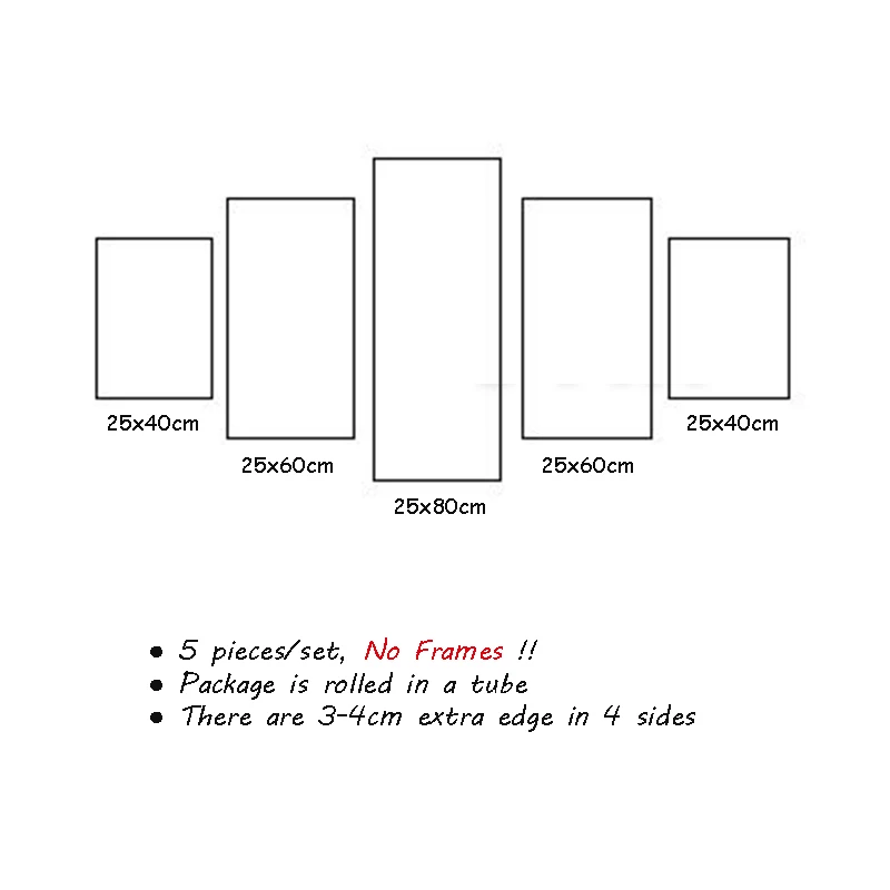 Картина для дома морской пейзаж пляж 5 шт. настенные декоративные картины