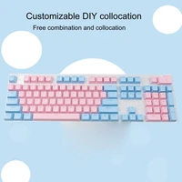 104pcs solid color anti skid backlit abs keycaps non fading mechanical keyboard key caps for pc computer