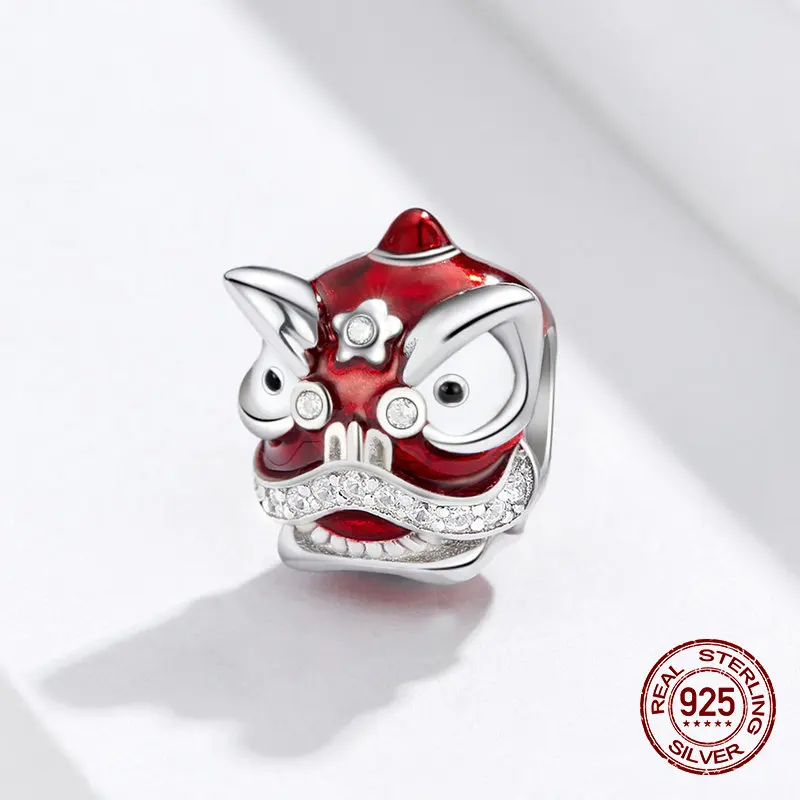 Женский браслет из серебра 925 пробы с красной эмалью | Украшения и аксессуары