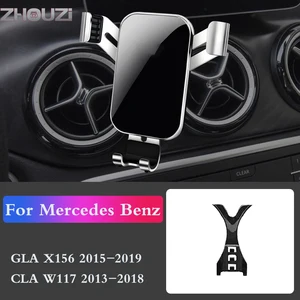 car mobile phone holder for mercedes benz x156 w117 gla cla mounts stand gps navigation bracket car accessories free global shipping