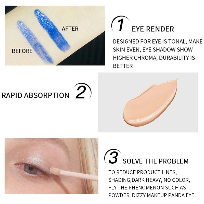 Праймер для глаз крем консилер водостойкая основа макияжа тени век Стойкий