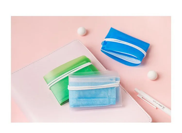 

6 piece Plastic Storage Bag Mask Organizer Storage Folder Portable Folding Bill Bag Mask Bag Transparent Bag box