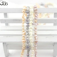 free shipping small 4 5mm natural white pink gray freshwater baroque pearl loose handwork diy spacer beads 15