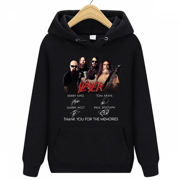 

Унисекс толстовка с капюшоном, с надписями на память, с надписью «Slayer»