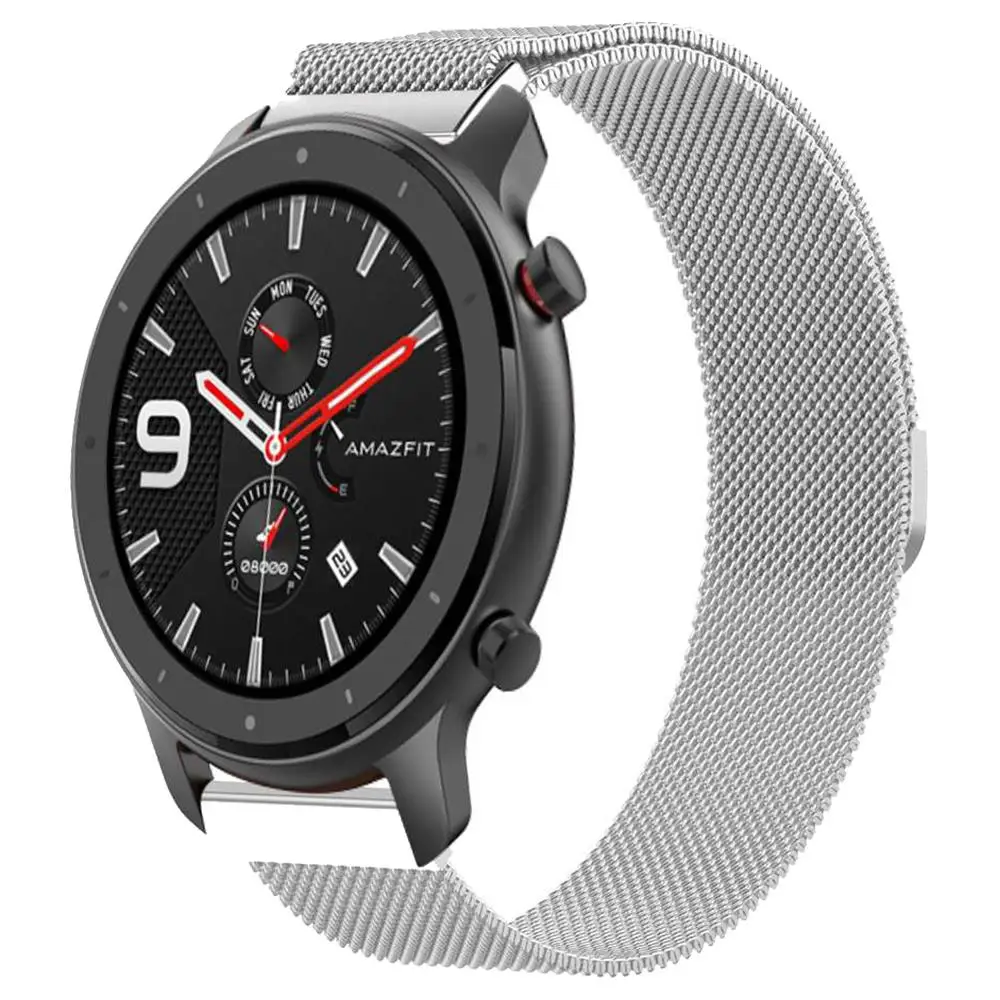 Amazfit 47 мм GTR Универсальный сменный Браслет из нержавеющей стали ремешок 22 мм ремешок для Xiaomi Huami Amazfit GTR