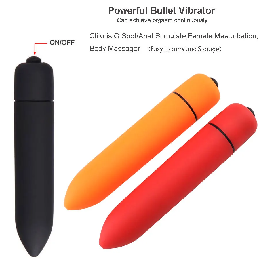 Мощный вибратор в форме пули вибрирующий яйца для точки G Стимулятор клитора