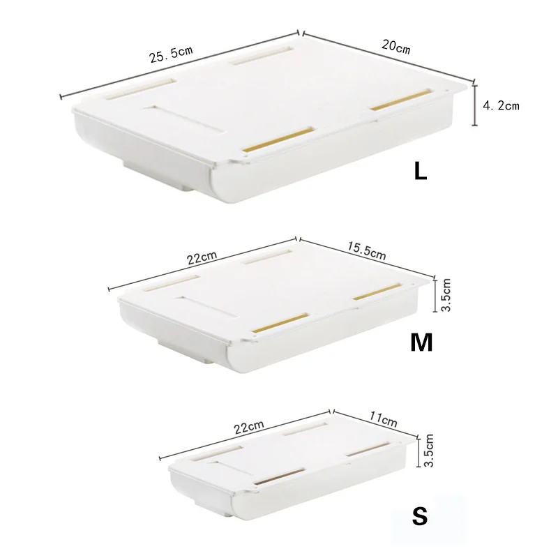 

Desk Storage Drawer Self Stick Pencil Tray Stand For Pens Under Desk Storage Drawer Hidden Under Drawer Box Organizer Box