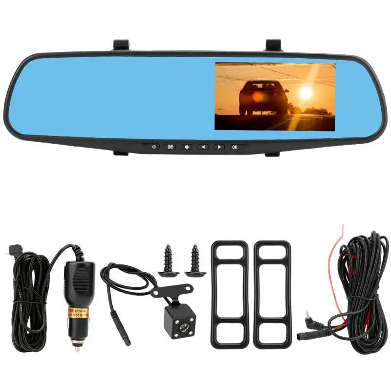 

Car Dvr Camera Full HD 1080P Auto Rearview Mirror Digital Video Recorder Dual Lens Registratory Camcorder DVR Dash Cam