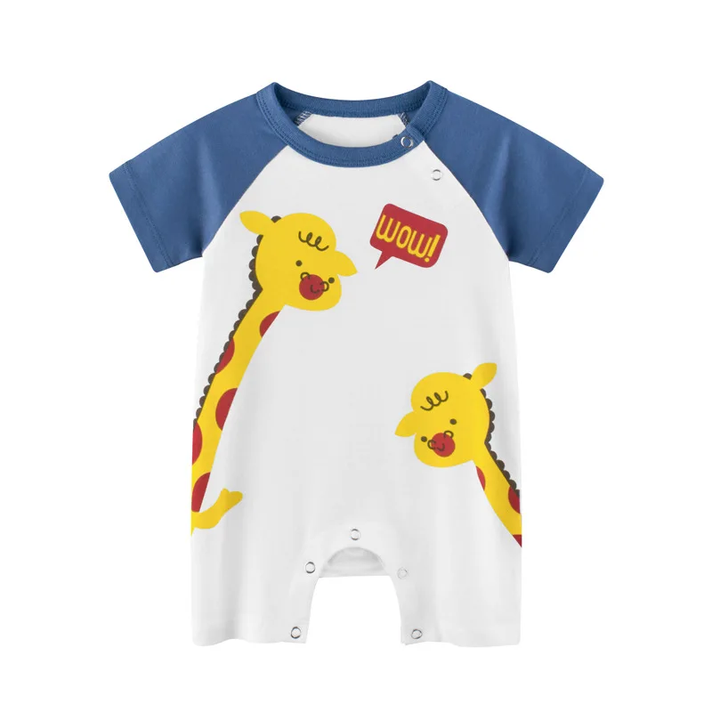 Детский комбинезон в Корейском стиле летний с короткими рукавами для