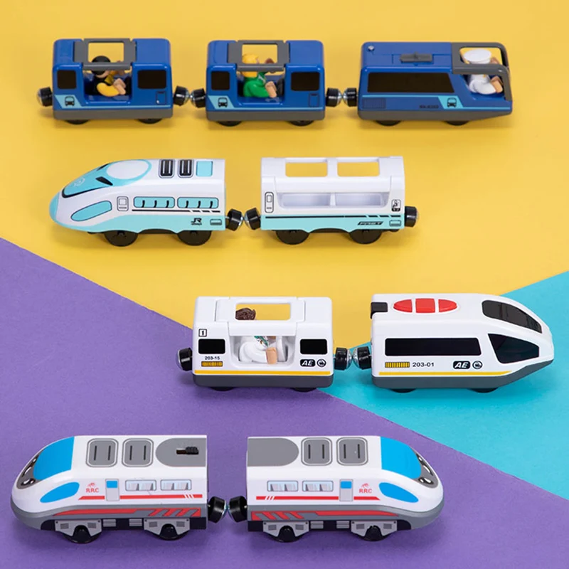 Радиоуправляемый электрический маленький поезд набор игрушек пульт