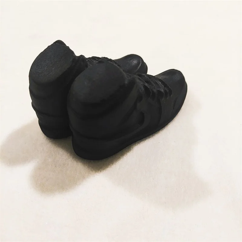 

Aladdin natural obsidian carving decorative shoes home decoration crystal ore energy stone art