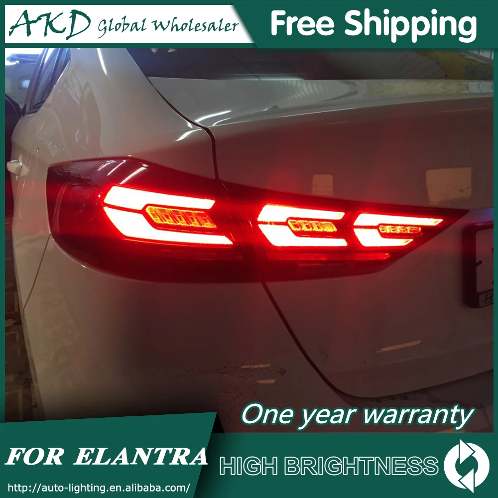 Задняя фара для автомобиля hyundai Elantra 2016 2019 задние фонари светодиодные
