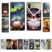 maiyaca cute owl phone case for xiaomi mi 8 9 10 lite pro 9se 5 6 x max 2 3 mix2s f1