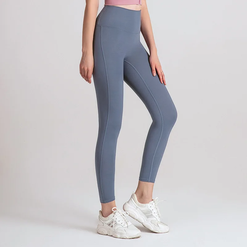 

Sben Running Fitness High Waist Lift Buttocks Naked Yoga Pants Sports Leisure Tight Fast Dry Pants