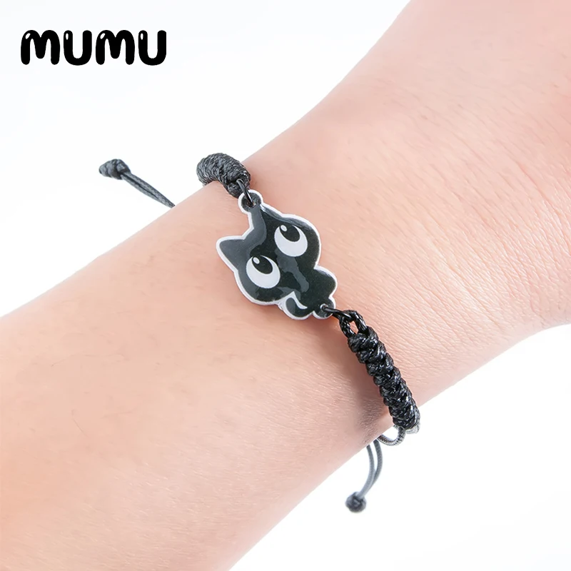 2021 новый акриловый регулируемый браслет Алиса в стране чудес Красный Черный