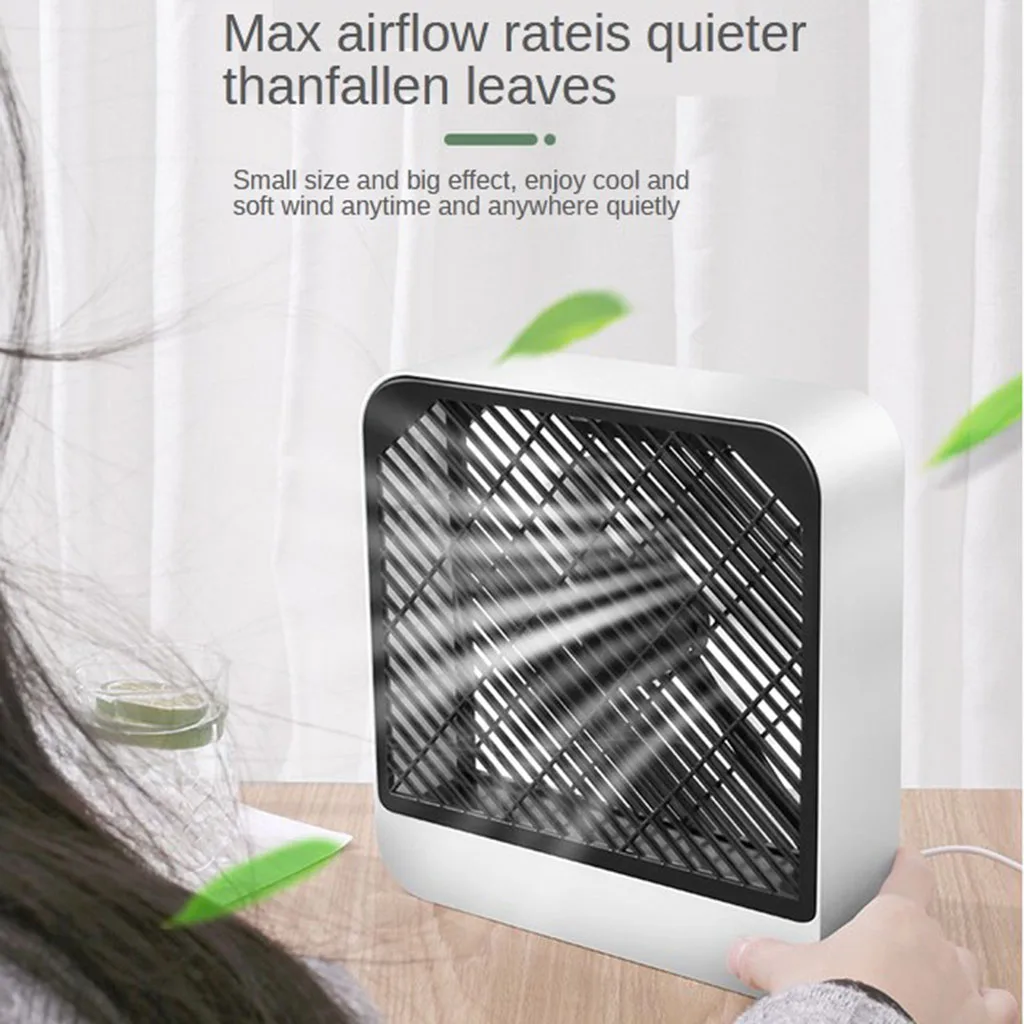 

Rechargeable Table Fan Portable Mini Personal Desk Fan Battery Operated with Adjustable 2 Speed for RV, Travel Camping