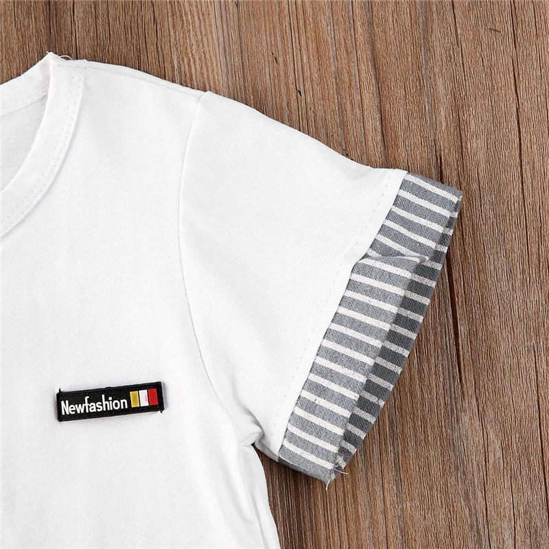 Новинка 2020 года брендовая летняя одежда для маленьких мальчиков футболка с