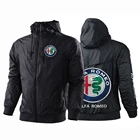 Новинка 2021, мужская летняя дизайнерская спортивная куртка Alfa Romeo на молнии в стиле Харадзюку, куртка в стиле панк, свитшот, кардиган, уличная одежда, толстовка