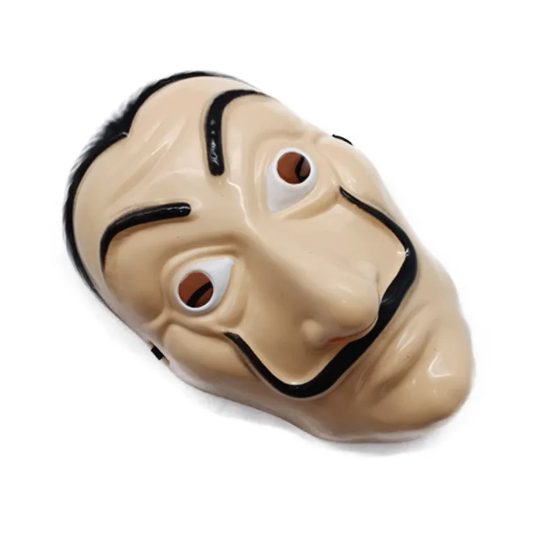 1pcs Salvador Dali Plastic Mask Paper House La Casa De Papel Cosplay Decoration Masquerade Halloween Funny Tools | Дом и сад