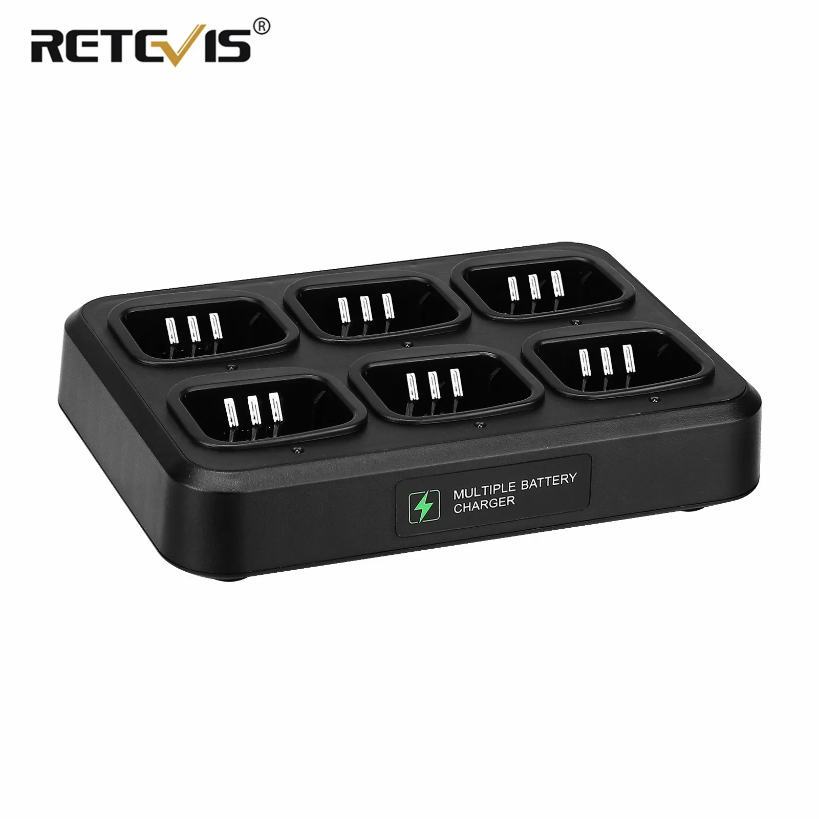 Быстрое шестистороннее зарядное устройство однорядное для раций/зарядное TYT MD 380