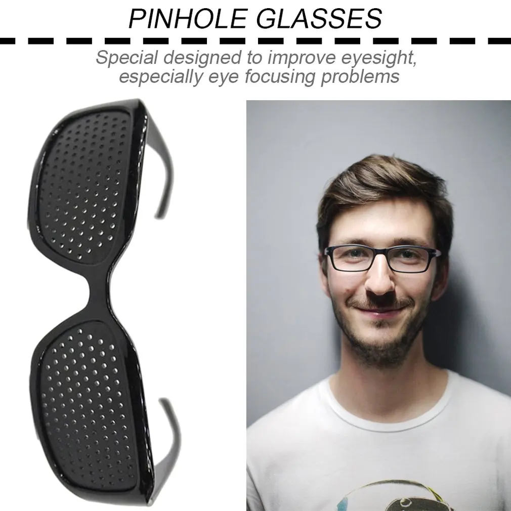 

Pinhole Sunglasses Women Men Anti-fatigue Vision Care Pin hole Microporous Glasses Eye Exercise Anti-myopia