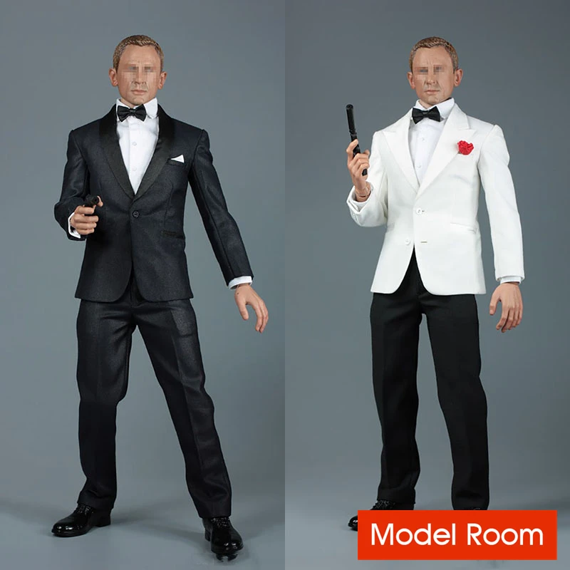 

AFS A014 1/6 Scale British Royal Suits Agent Costume Clothes Model Fit 12'' Male Soldier Action Figure Body Dolls
