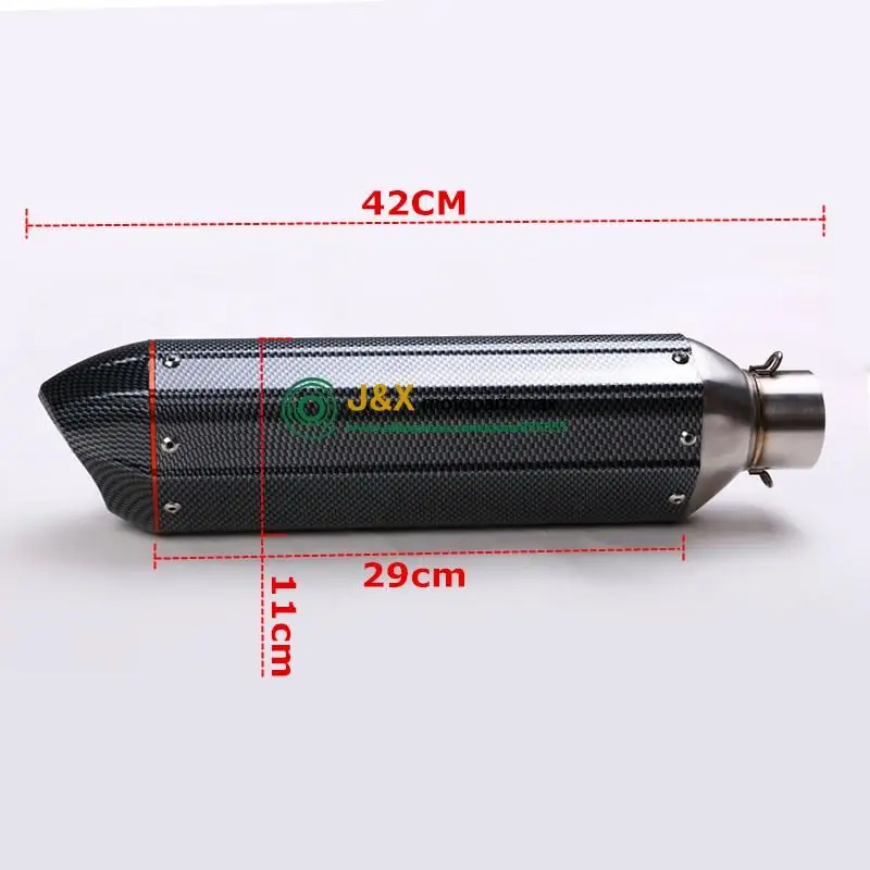 Универсальный глушитель мотоцикла грязи уличный велосипед Скутер ATV CBR1000 ER6N YZF R1