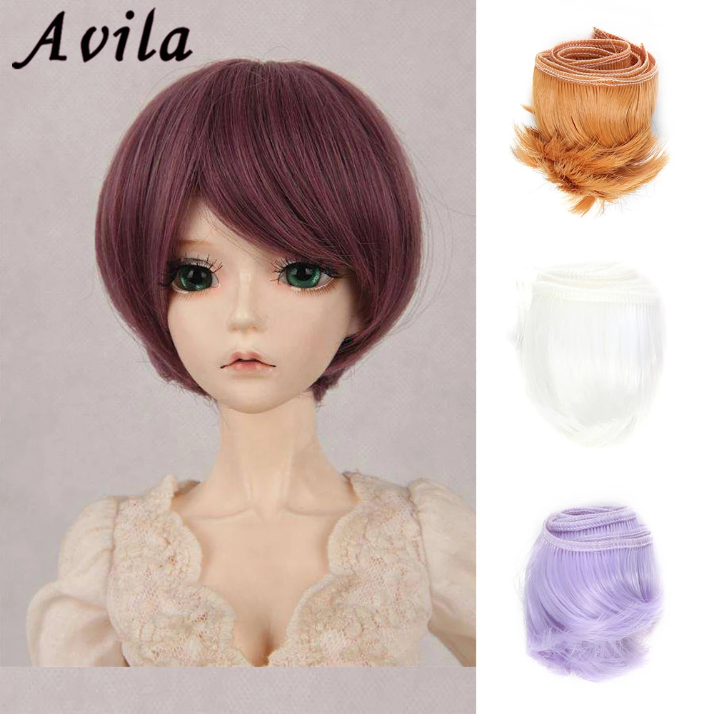 1 шт. кукольные парики 5*100 см натуральный цвет вьющиеся волосы для BJD SD русская