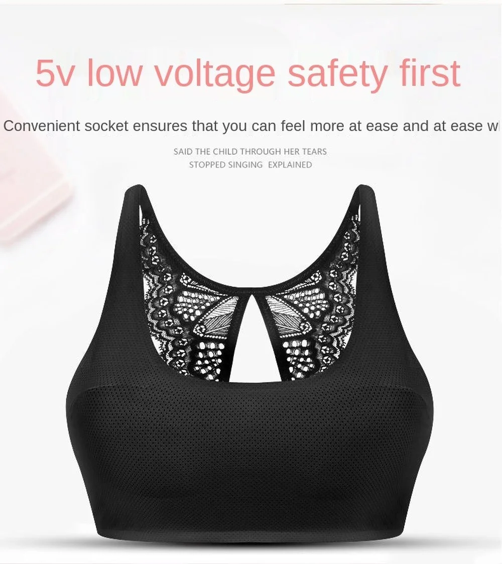 usb electric breast chest massage pad enlargement device breast lifting machine enlargement pump artifact washable wearable bra free global shipping