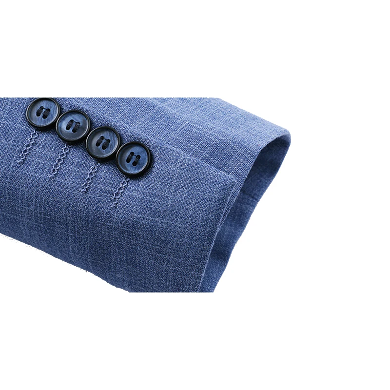 

Men Suit Jacket Spring Autumn Slim Fit Business Work Office Formal Casual Thin Blue Blazer Daily Life Single Breasted 2 Buttons