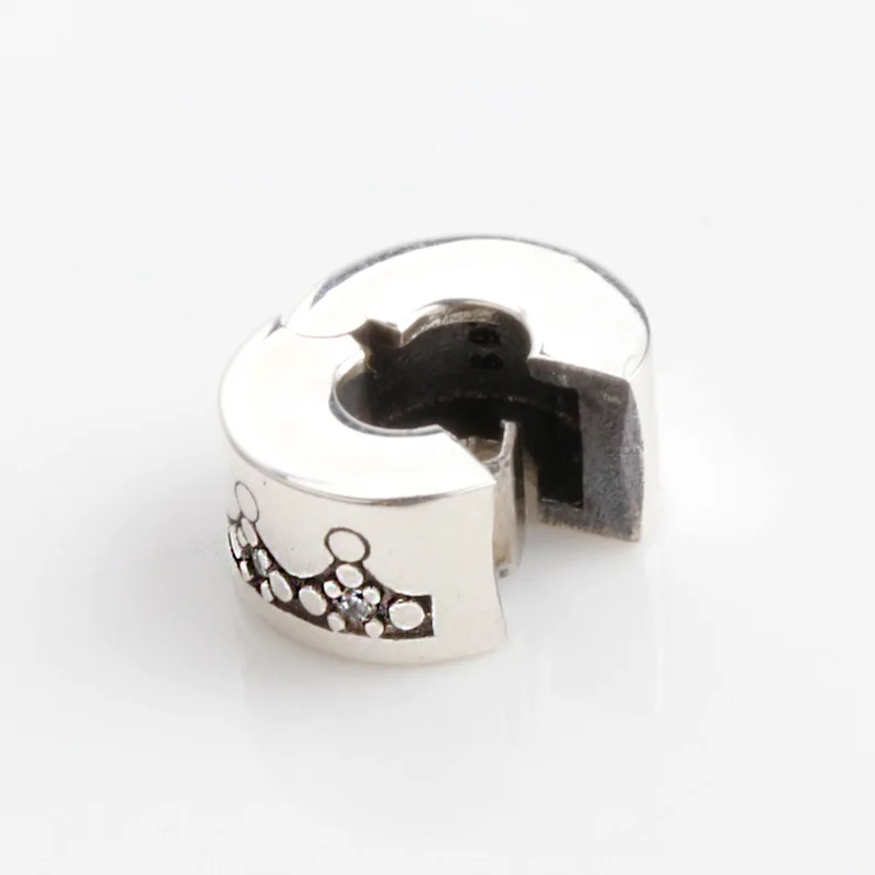 

DoDoFly 925 Sterling Silver Elegant Crown Positioning Buckle Fit Original Bracelet Pendant DIY Jewelry Charms Gift