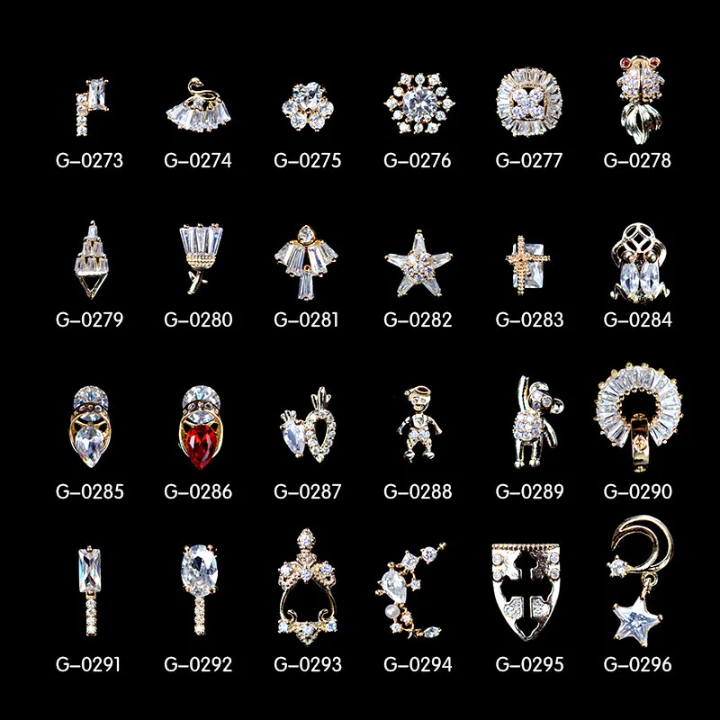 

Nail Art Zircon Diamond Luxury Nail Jewelry Phototherapy Extension Crystal Nail Bridal Punk Decoration